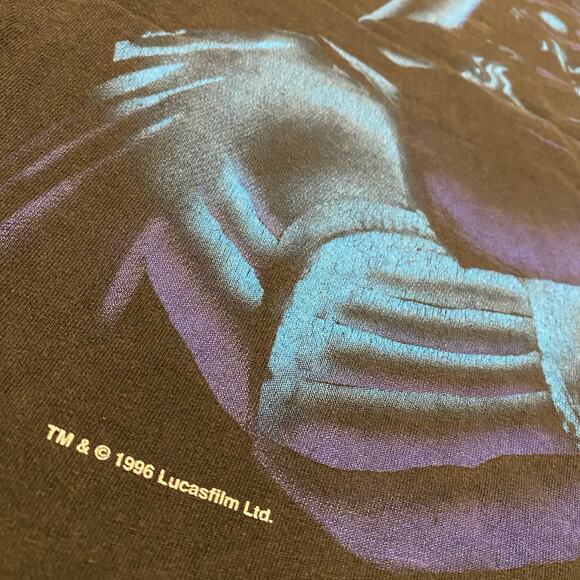 Vintage 1996 Star Wars Darth Vader The Empire Wants You Movie Promo Tee Large - Picture 3 of 7